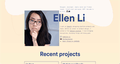 Desktop Screenshot of ellen.li