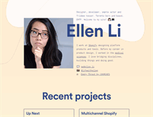 Tablet Screenshot of ellen.li